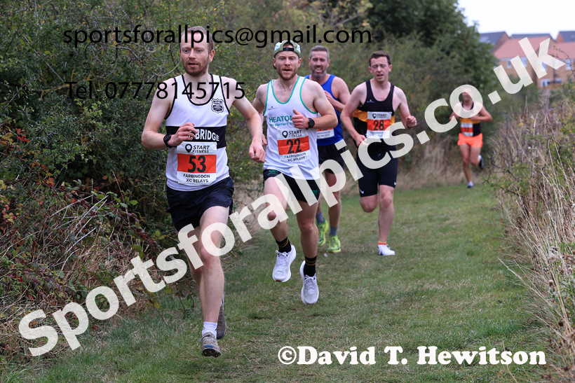 Senior Mens Relay, 2025 Farringdon Cross Country Relays, Sunderland. Photo: David T. Hewitson/Sports for All Pics